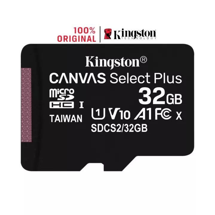Thẻ Nhớ MicroSDHC Kingston Canvas Select Plus 32GB Class 10 U1 100MB s
