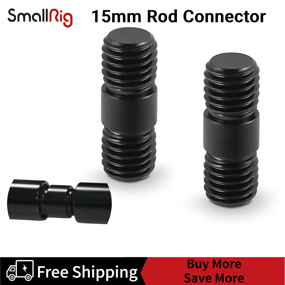 SmallRig 2pcs Rod Extension Socket M12 thread Connector fr 15mm Rod Rail System