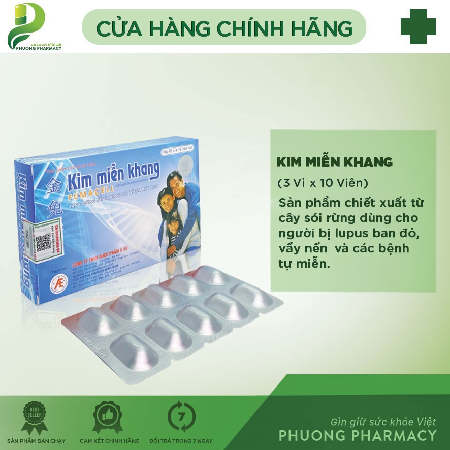 Kim Miễn Khang tăng cường năng lượng cho tế bào miễn dịch P174