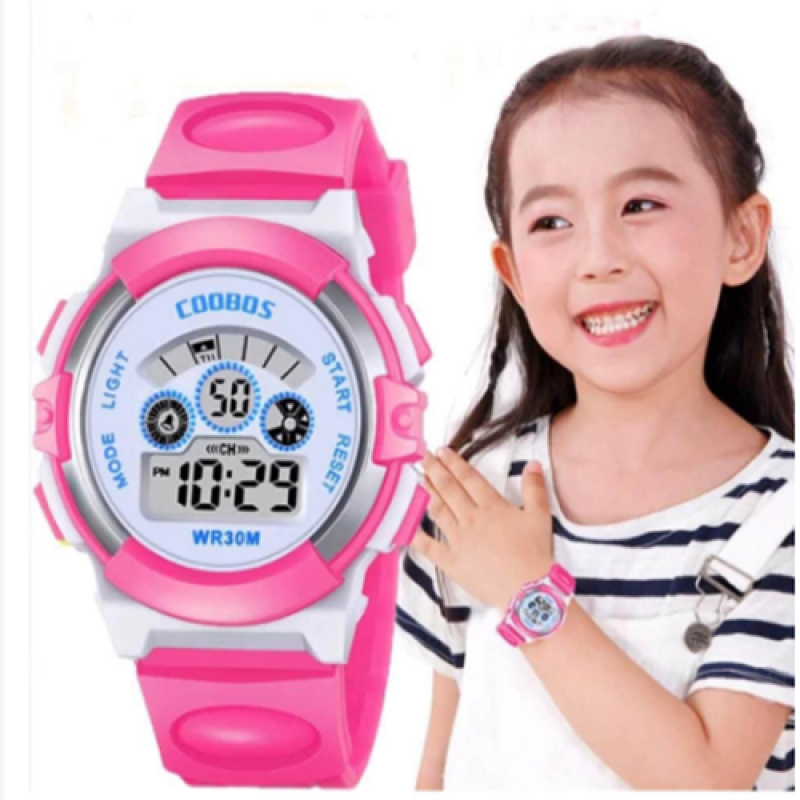 đồng hồ coobos cho bé yêu màu hồng bán chạy