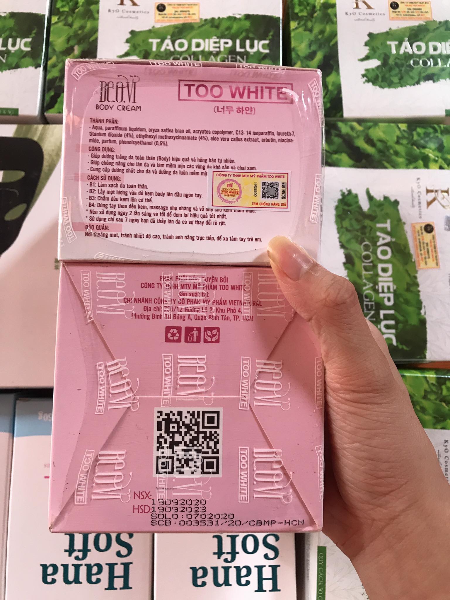 Kem Body Too White Thu Thủy Beovi