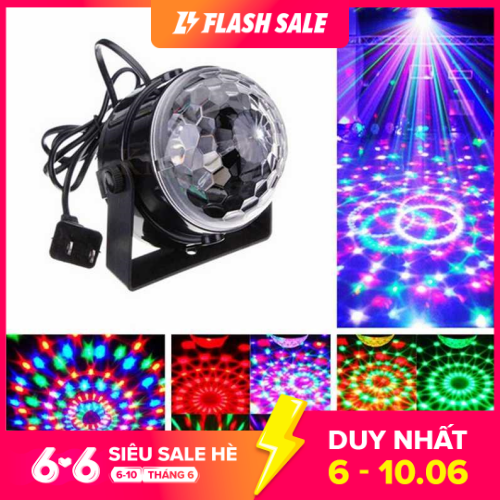 Bóng Đèn trụ xoay mini, Đèn cảm ứng nhạc, Đèn Led xoay, Đèn Led karaoke, Đèn Led vũ trường, Đèn cảm ứng âm thanh, Đèn chớp 7 màu, Đèn trang trí (N007)