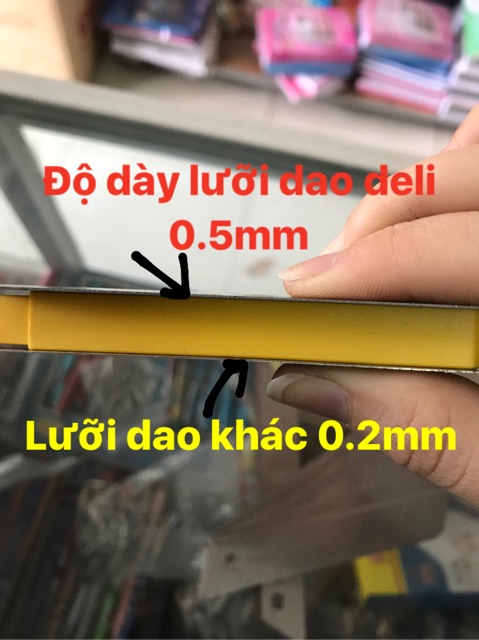10 chiếc lưỡi dao dọc giấy to deli 2011
