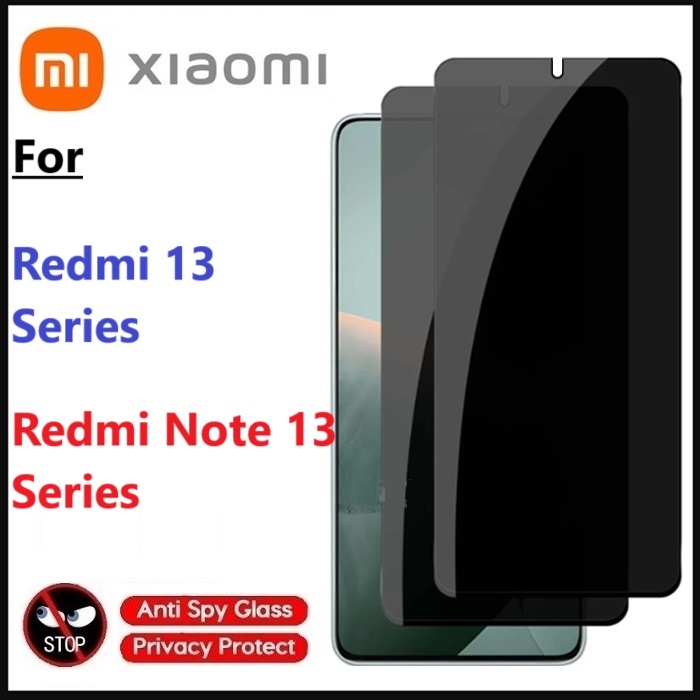 Cường lực chống nhìn trộm Xiaomi Redmi 13 13C 13R / Redmi Note 13 13R 13 Pro 13R Pro / 4G / 5G (Full màn Full keo)