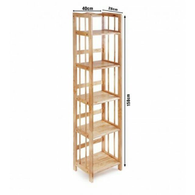 Kệ sách gỗ 40cm - 5 tầng
