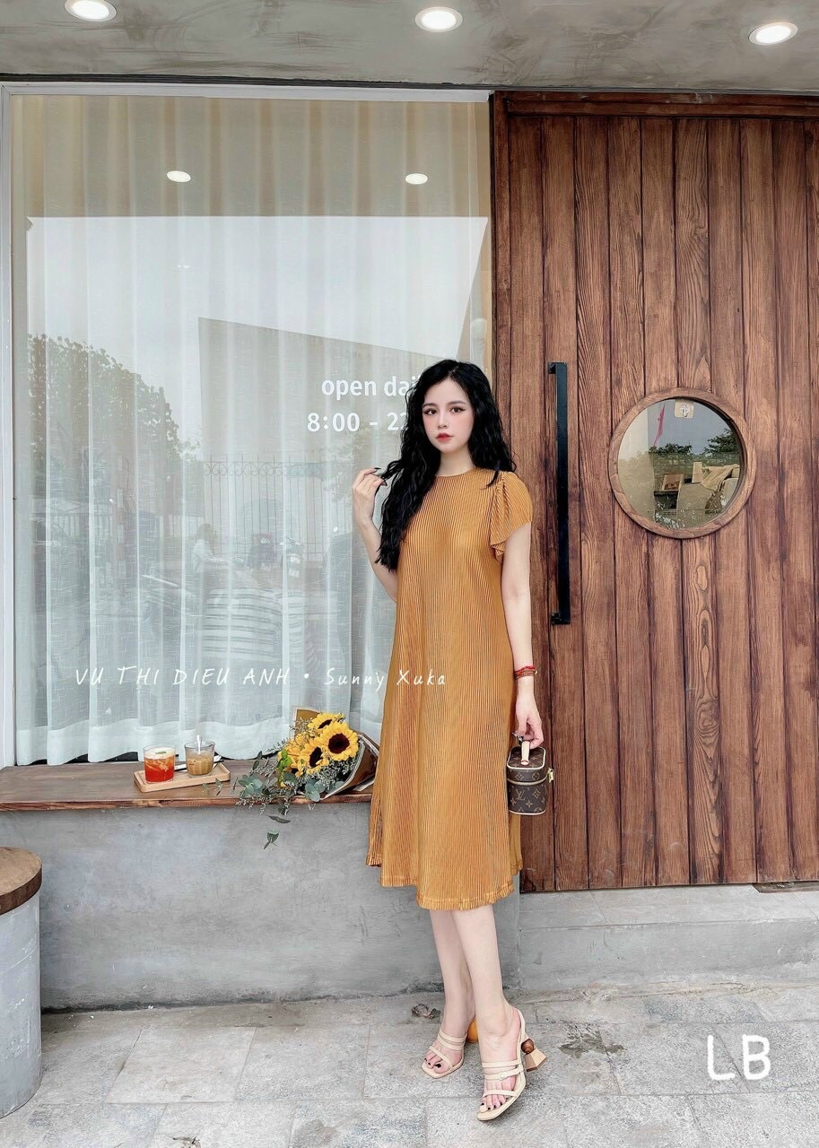 Váy suông dập ly chất đẹp