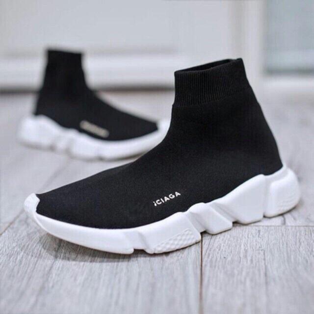 GIÀY THỂ THAO BALENCIGA CAO CỔ NAM NỮ [ TẶNG HỘP, TẨY TRẮNG]