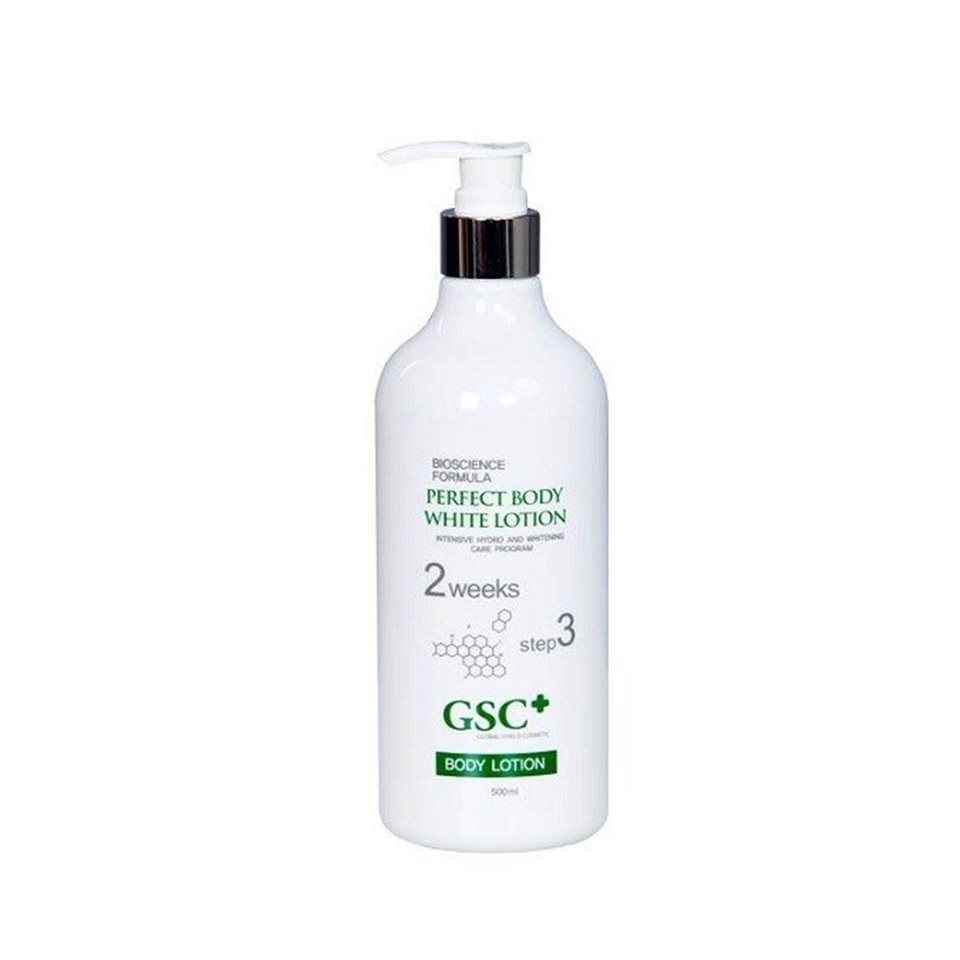 Kem dưỡng trắng da Hàn Quốc GSC 500ml - Perfect Body White Lotion