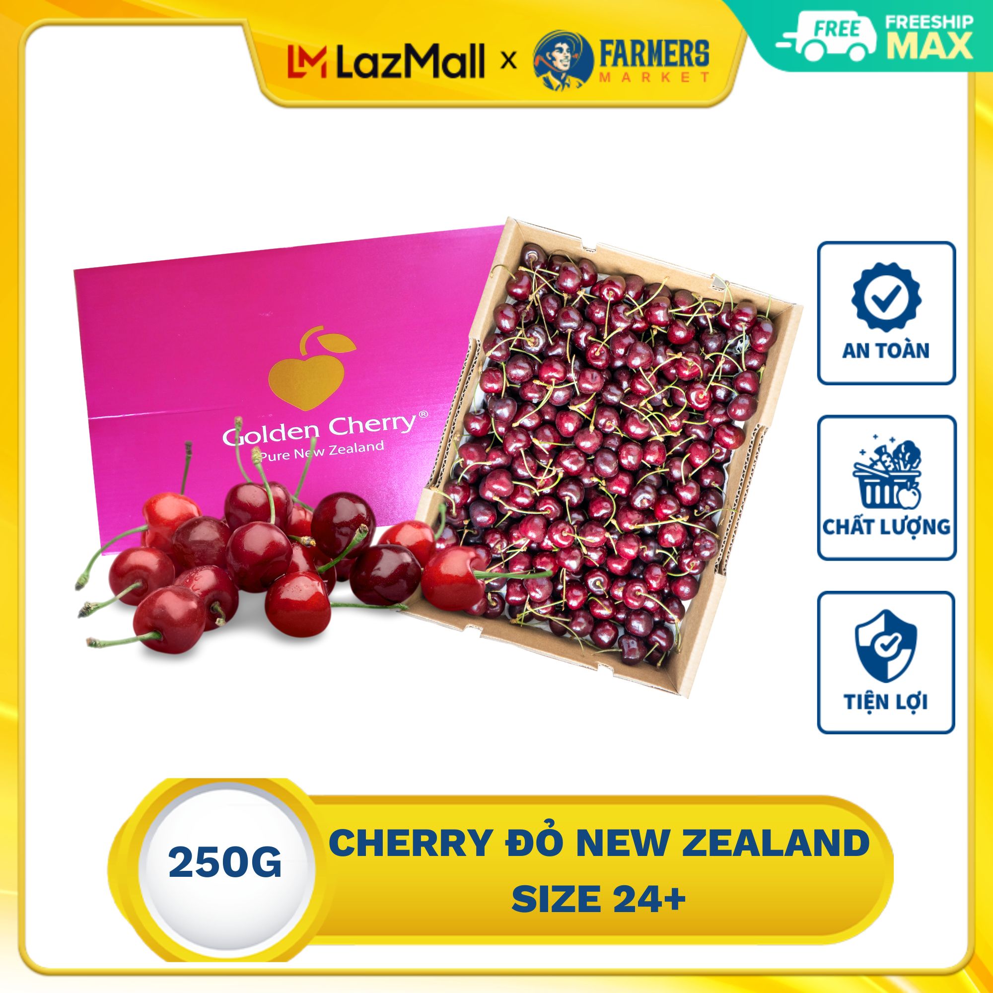 Chỉ giao nội thành HCM Cherry đỏ New Zealand size 24 (0.25Kg) MixASale
