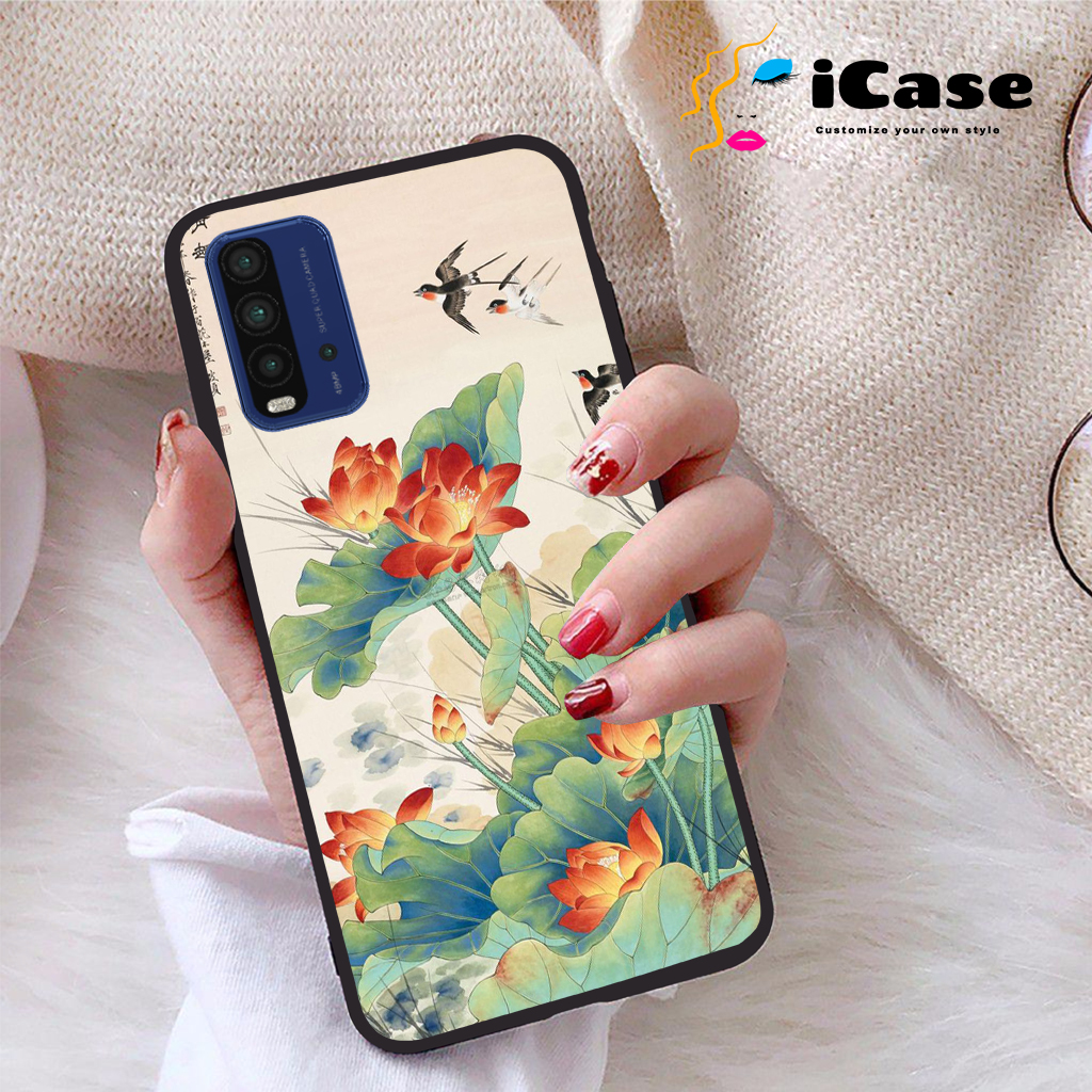 Ốp lưng xiaomi poco m3 viền dẻo tpu bst sen
