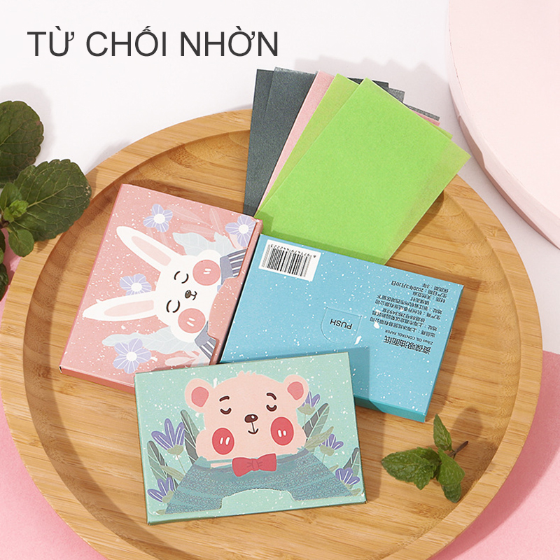 【Urbeauty Mall】Gói giấy thấm dầu gói 100 miếng(Mẫu Ngẫu Nhiên)