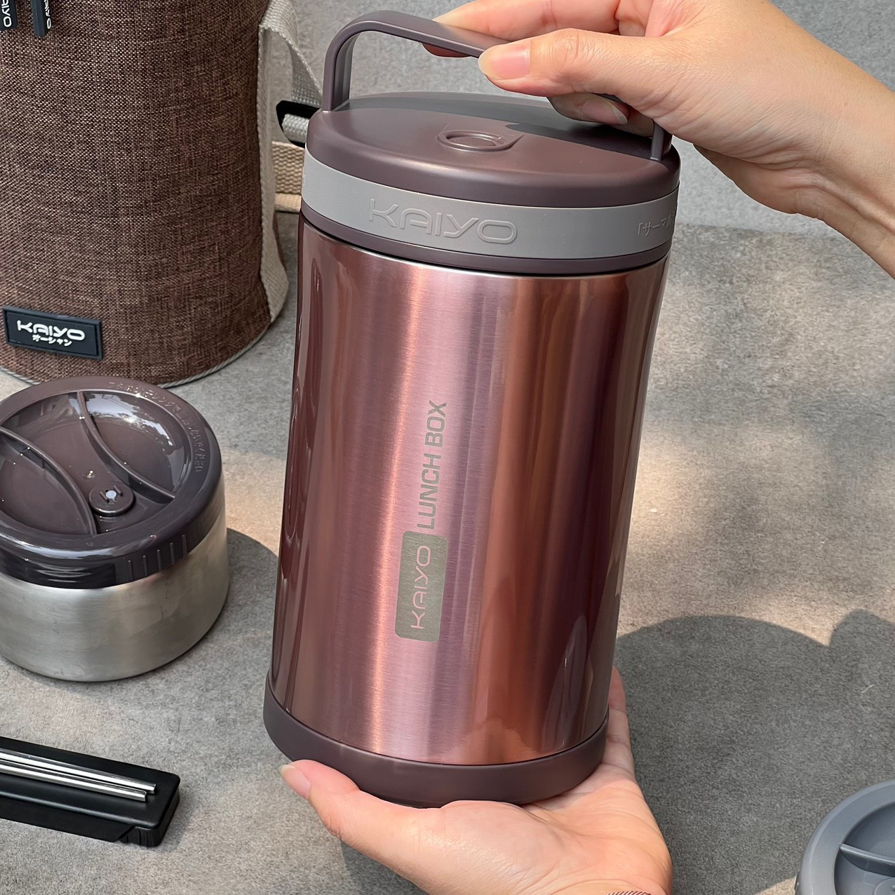 Hộp Cơm Giữ Nhiệt Inox304 Kaiyo 1.7 Lít