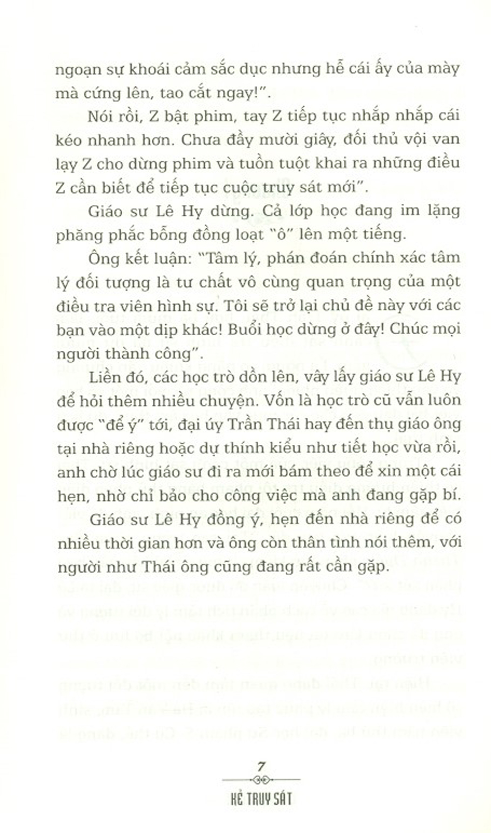 Kẻ Truy Sát - Tiểu Thuyết Hình Sự