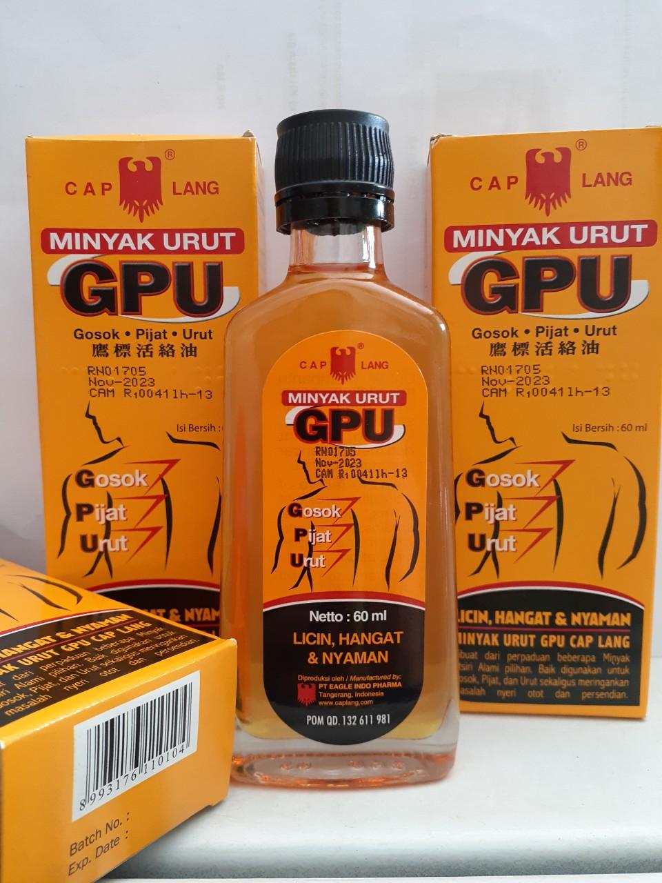 Dầu gừng xoa bóp GPU Indonesia 60ml