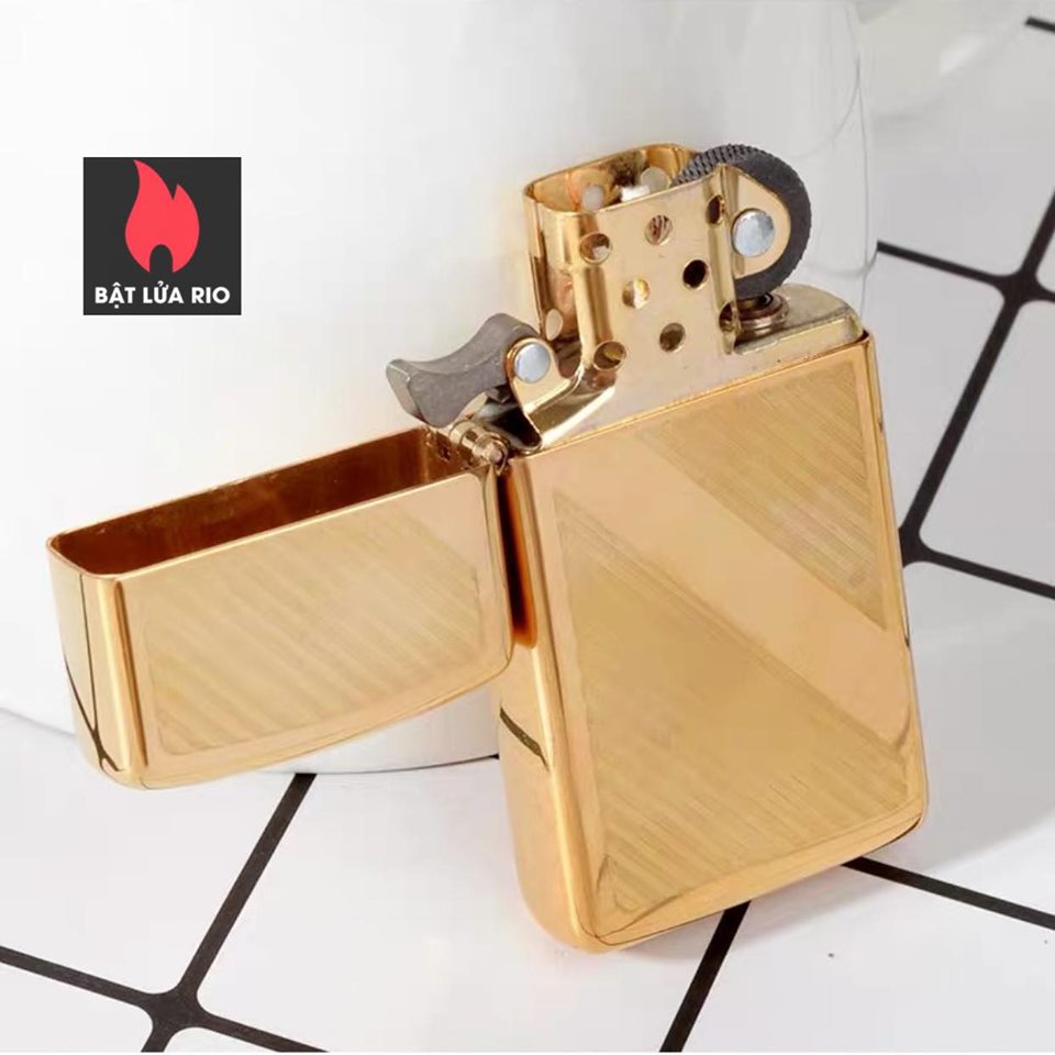 Bật lửa Zippo 29724 – Zippo Lines Design Slim Brass