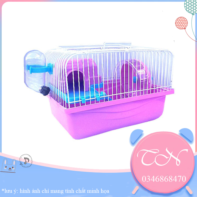 Lồng hamster mini full có tầng lửng