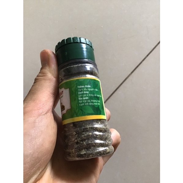 Hạt tiêu xay nguyên chất lọ 25g