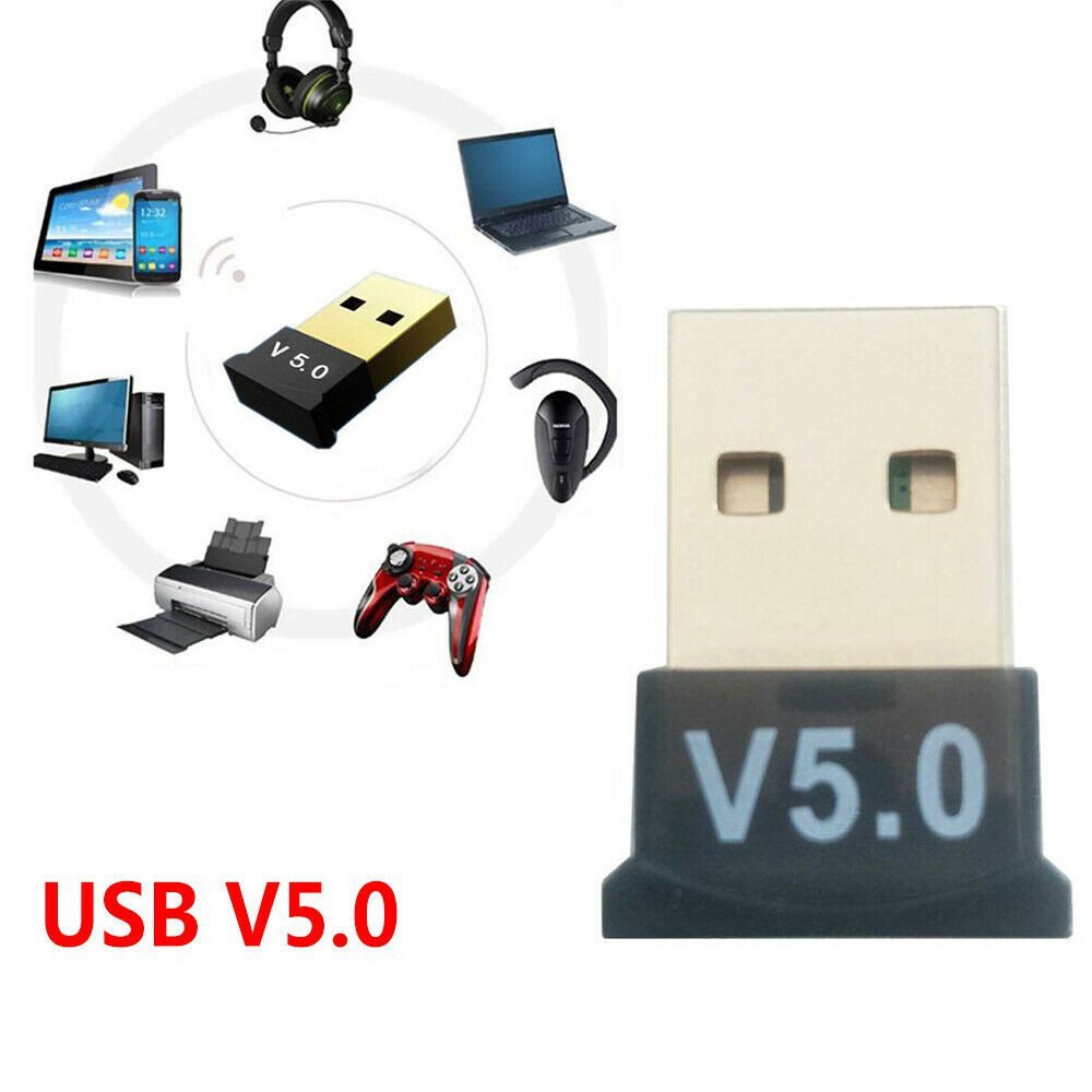 USB Bluetooth 5.0 Dongle CSR, thu phát bluetooth tốc độ cao cho PC và Laptop