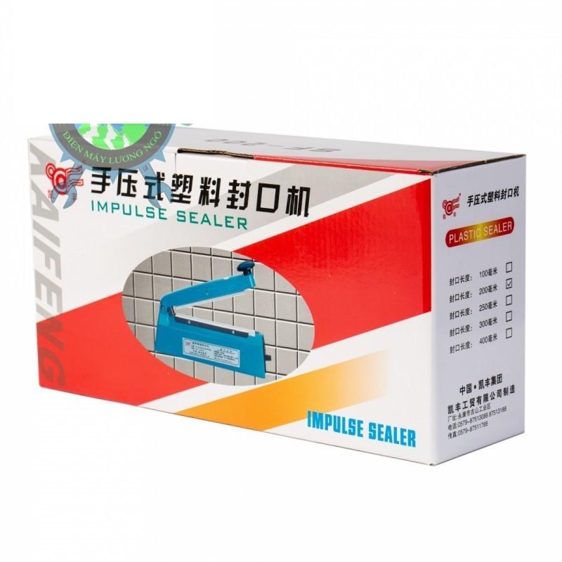 Máy hàn miệng túi dập bằng tay 200mm