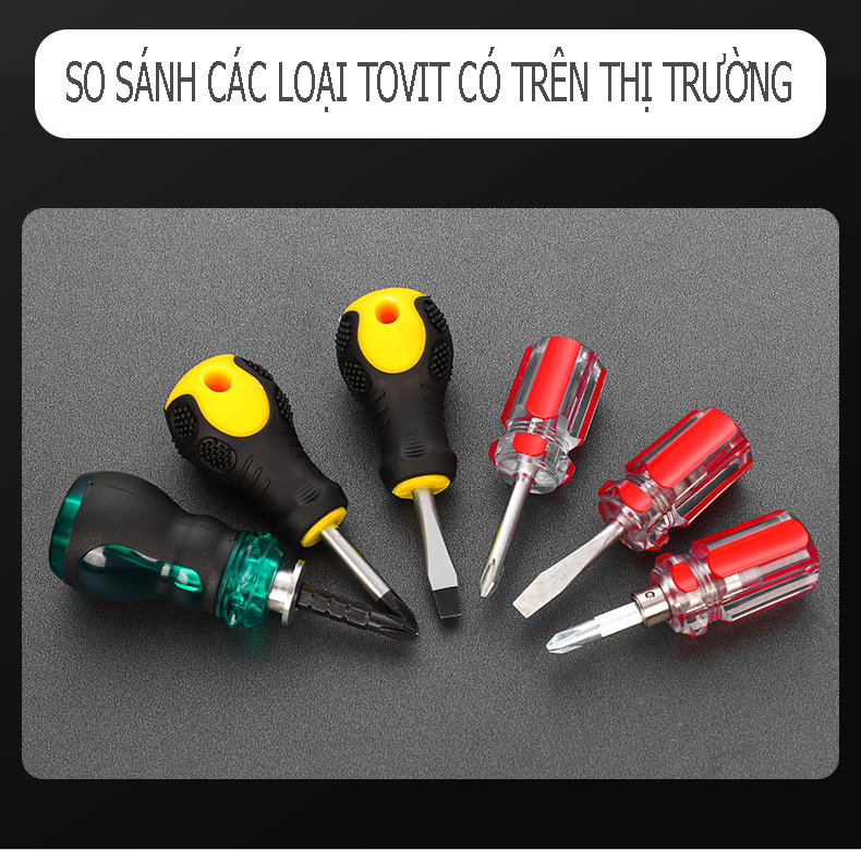 Tô vít lùn 2 đầu đảo chiều 6mm