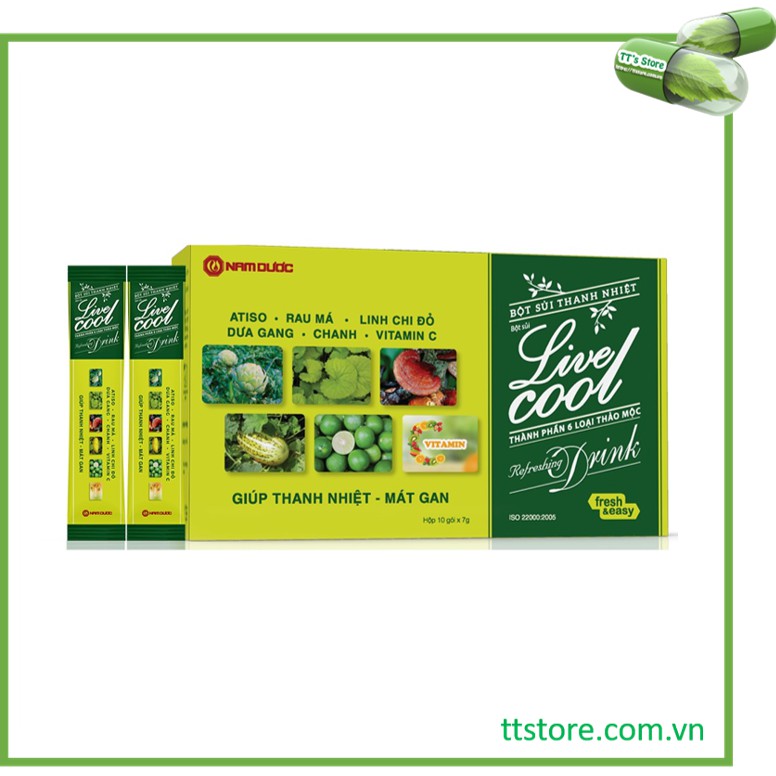[HCM]Bột sủi thanh nhiệt Livecool Nam Dược [livercool live cool liver cool]