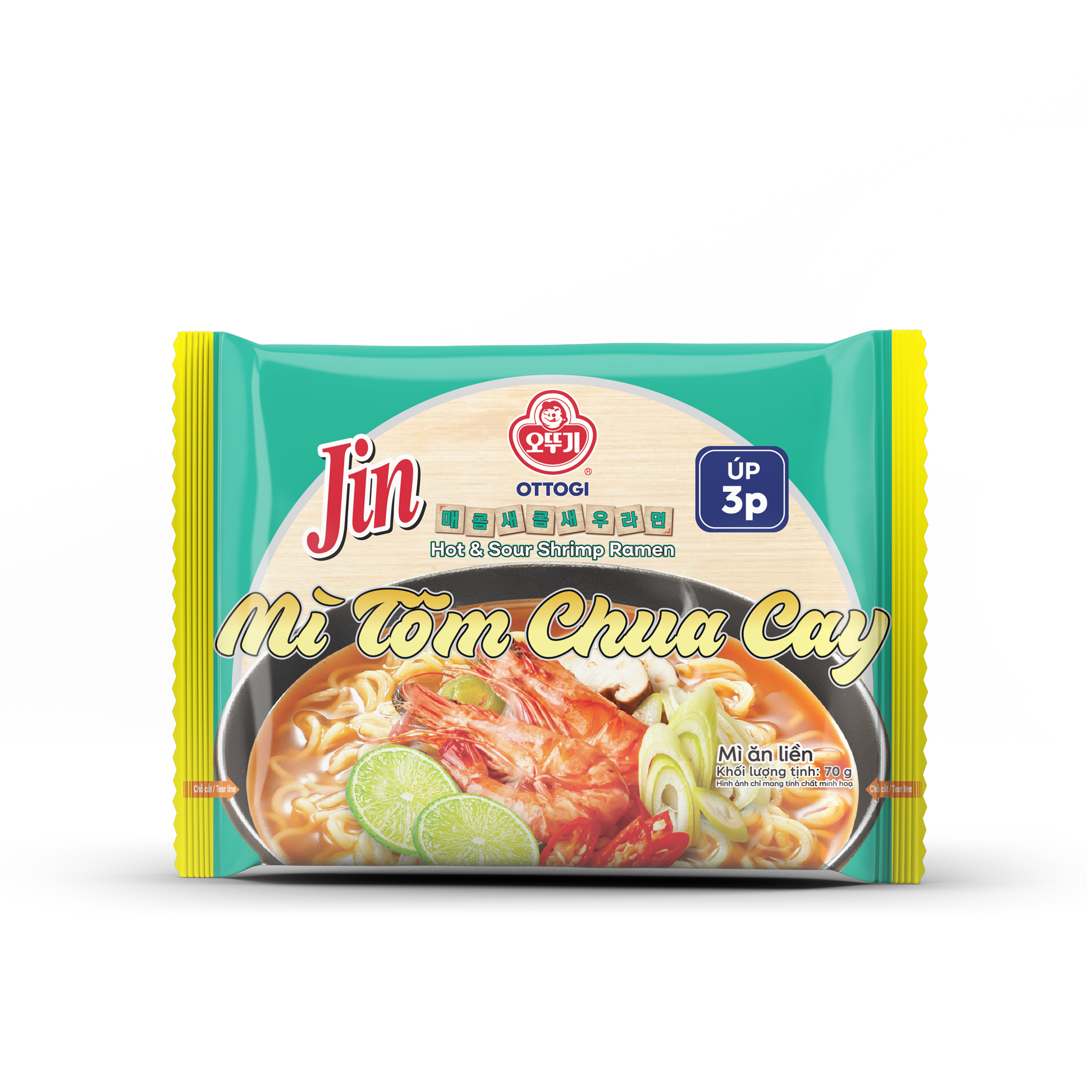 Mì ăn liền Jin Mì Tôm Chua Cay Otoki 70g