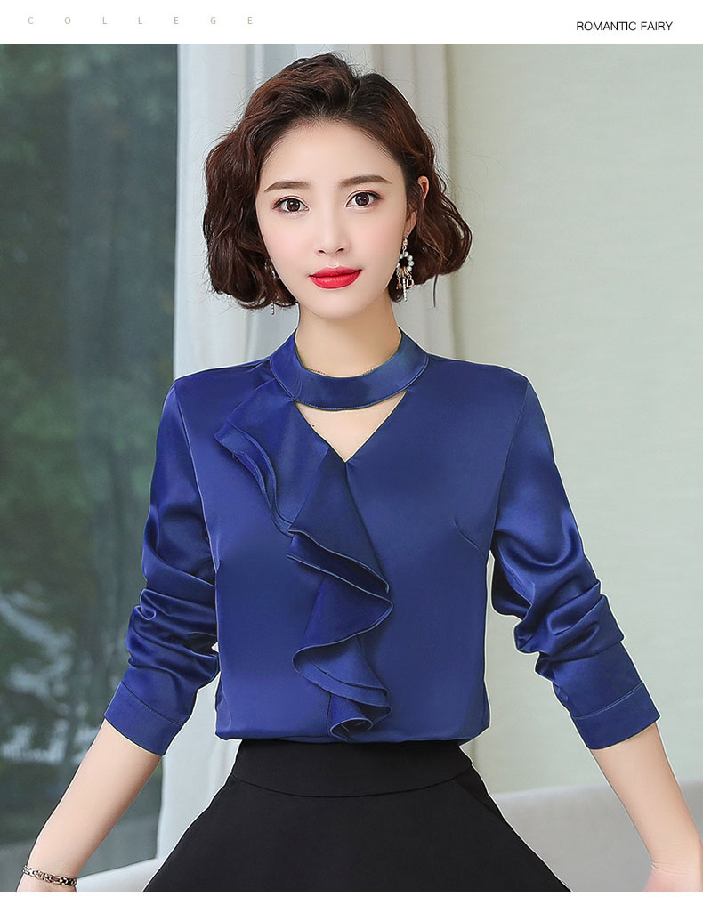 ÁO SƠ MI CỔ BÈO GIỌT NƯỚC NGOCTRANSHOP - NT3322