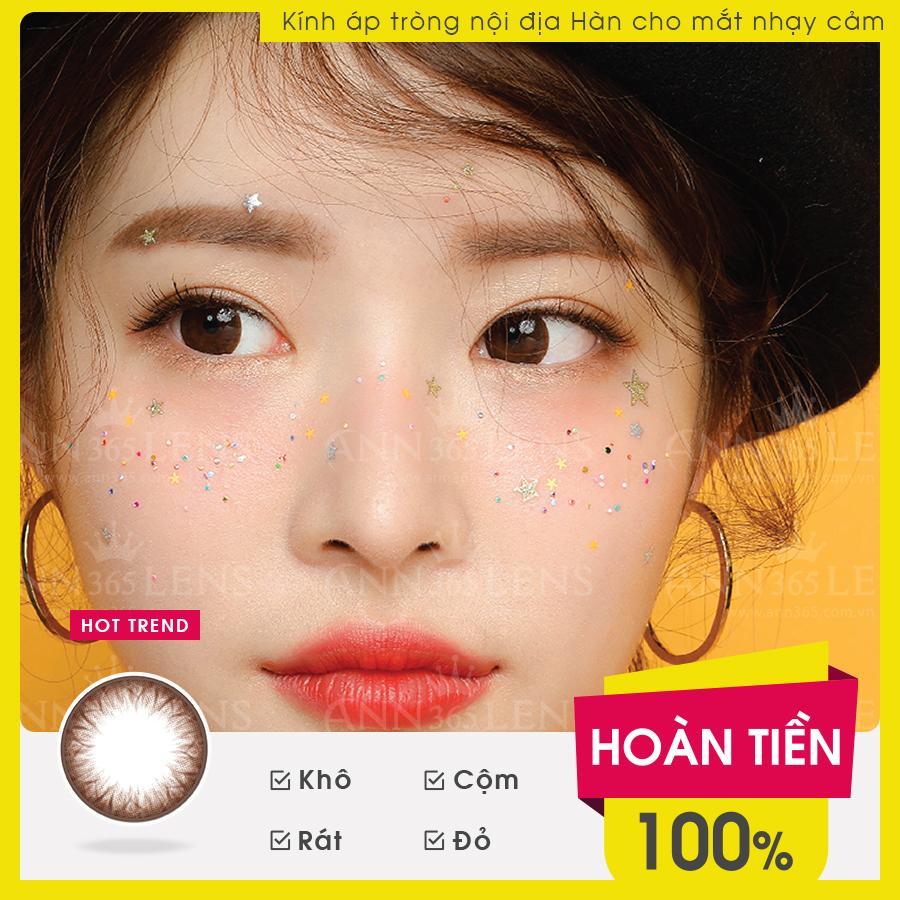 Lens dùng 1 lần màu tự nhiên, Lens Hàn chất lượng đủ độ cận + khay lens ( từ 0.0 đến 6.0)