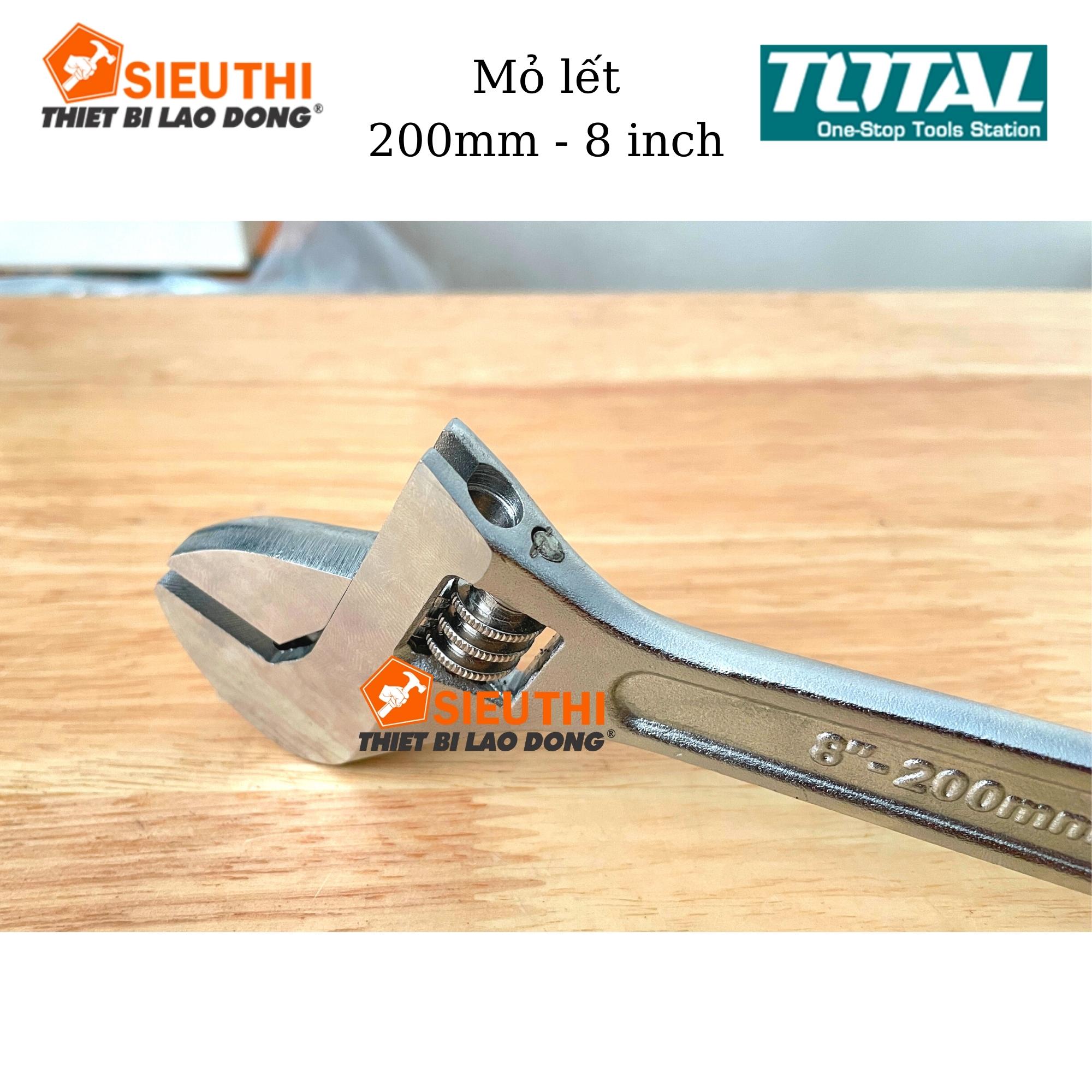 Total Mỏ lết 200mm 8inch Adjustable Wrench THT101083