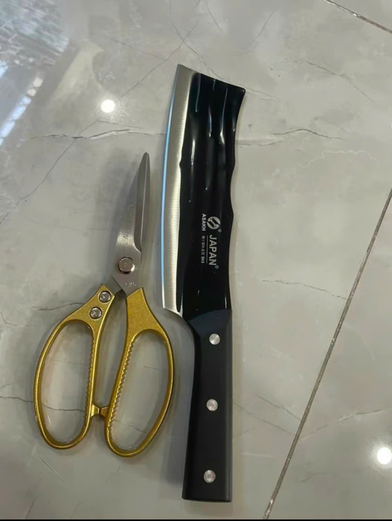 Kéo Nhật Bản Đa Năng SK5 - Cán cầm chắc tay - Siêu Bén  - Cắt Thịt Gà - Vịt nhanh gọn - Kéo Nhà Bếp