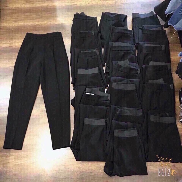 Quần Baggy lưng chun khoá sườn vải dày đẹp, may cẩn thận, form chuẩn