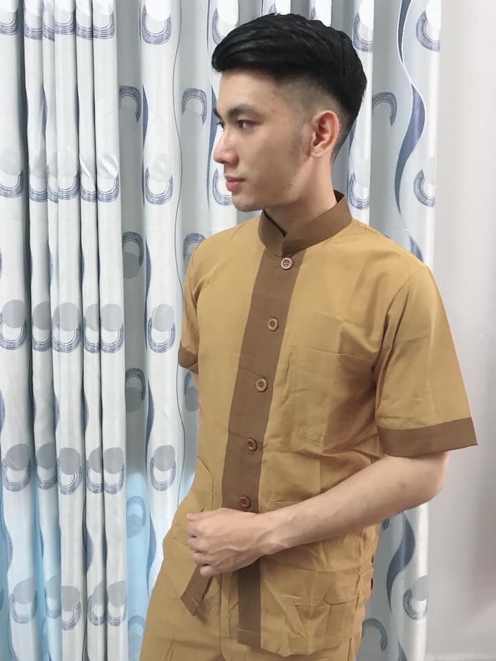 ĐỒ LAM KT #ĐỒ LAM ĐI CHÙA#pháp phục đi chùa#lãnh tụ nam