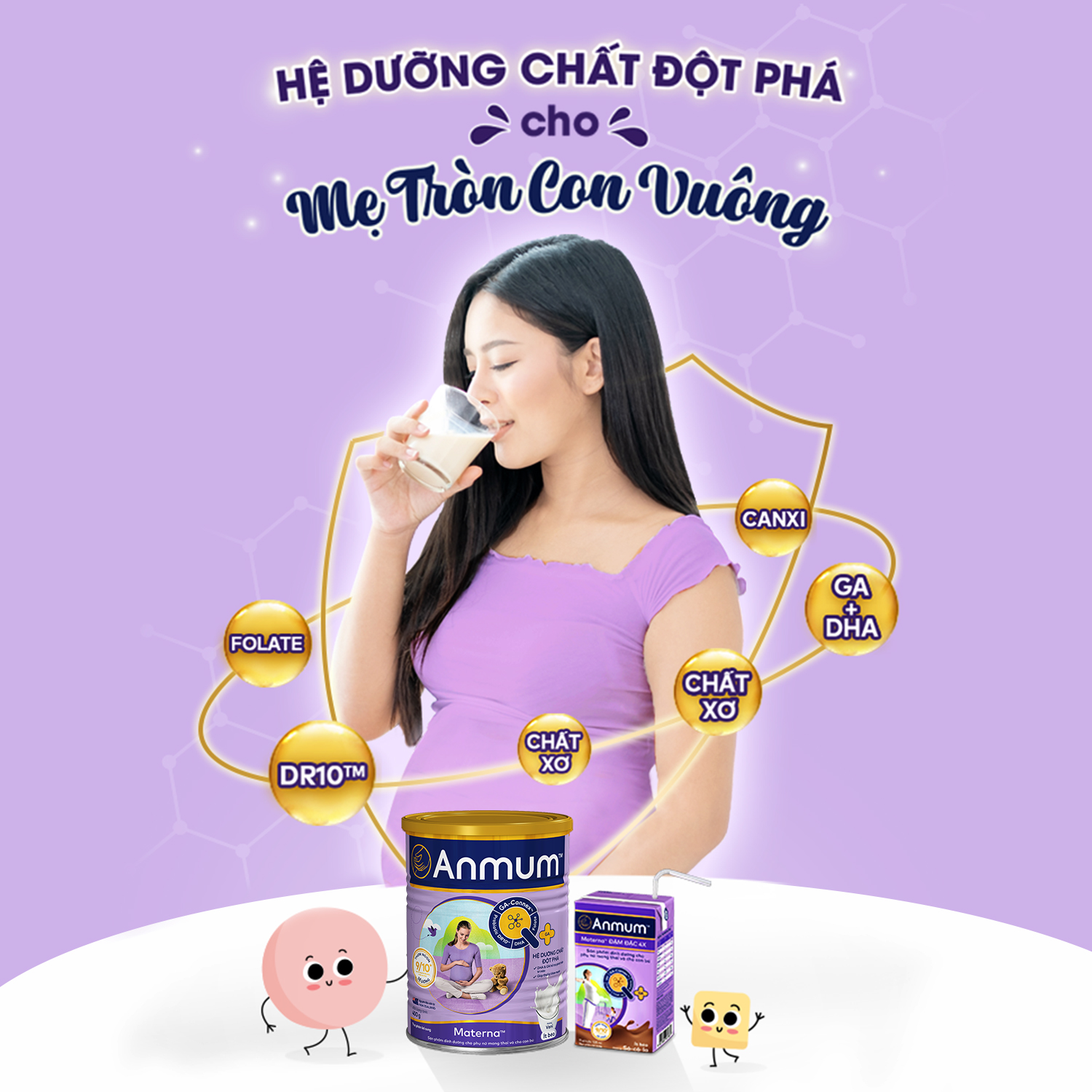 [Voucher giảm đến 26%]Sữa Bột Dành Cho Mẹ Bầu Anmum Materna Hương Vani 800G