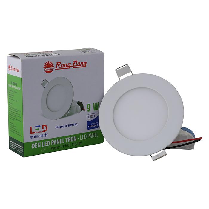 Bộ 12 Đèn âm trần LED panel siêu mỏng Rạng Đông 9W Փ110, SAMSUNG chipLED