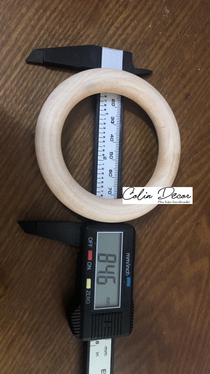 [HCM]Khoen Gỗ 8cm 8.5cm treo kệ dây treo cây macrame handmade