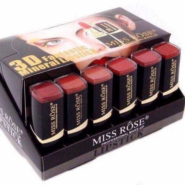 [RẺ VÔ ĐỊCH] COMBO 24 CÂY SON MISS RÔSE 3D