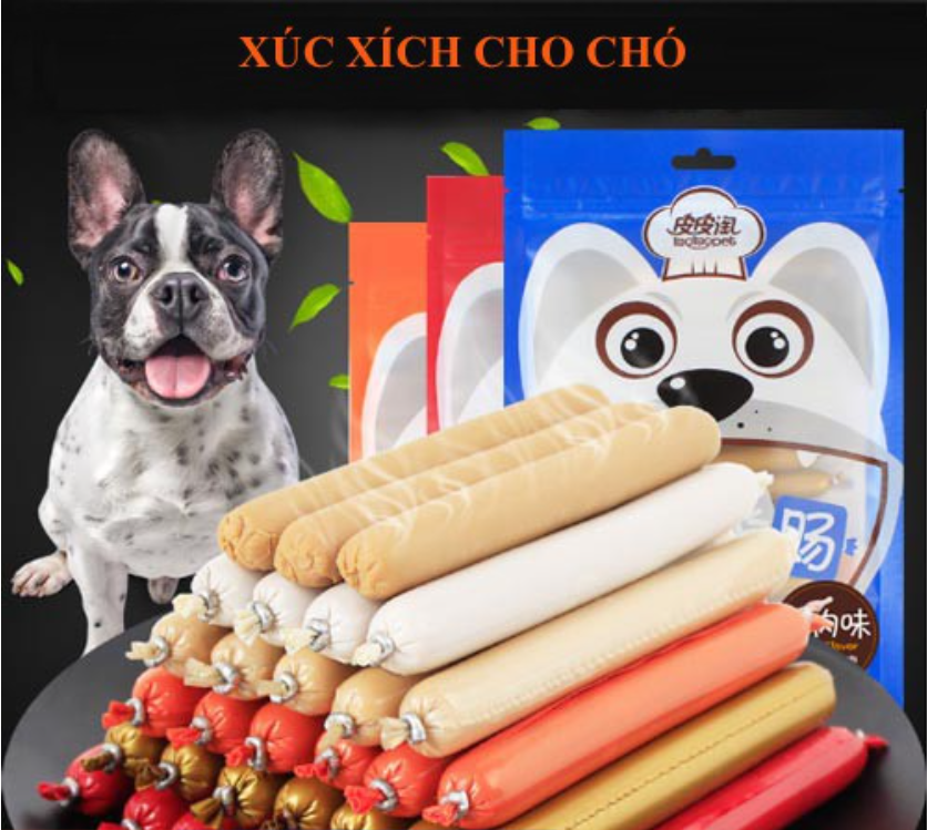 Xúc xích thưởng cho thú cưng taotaopet - nhiều mùi vị - 1 bịch / 30 cây .