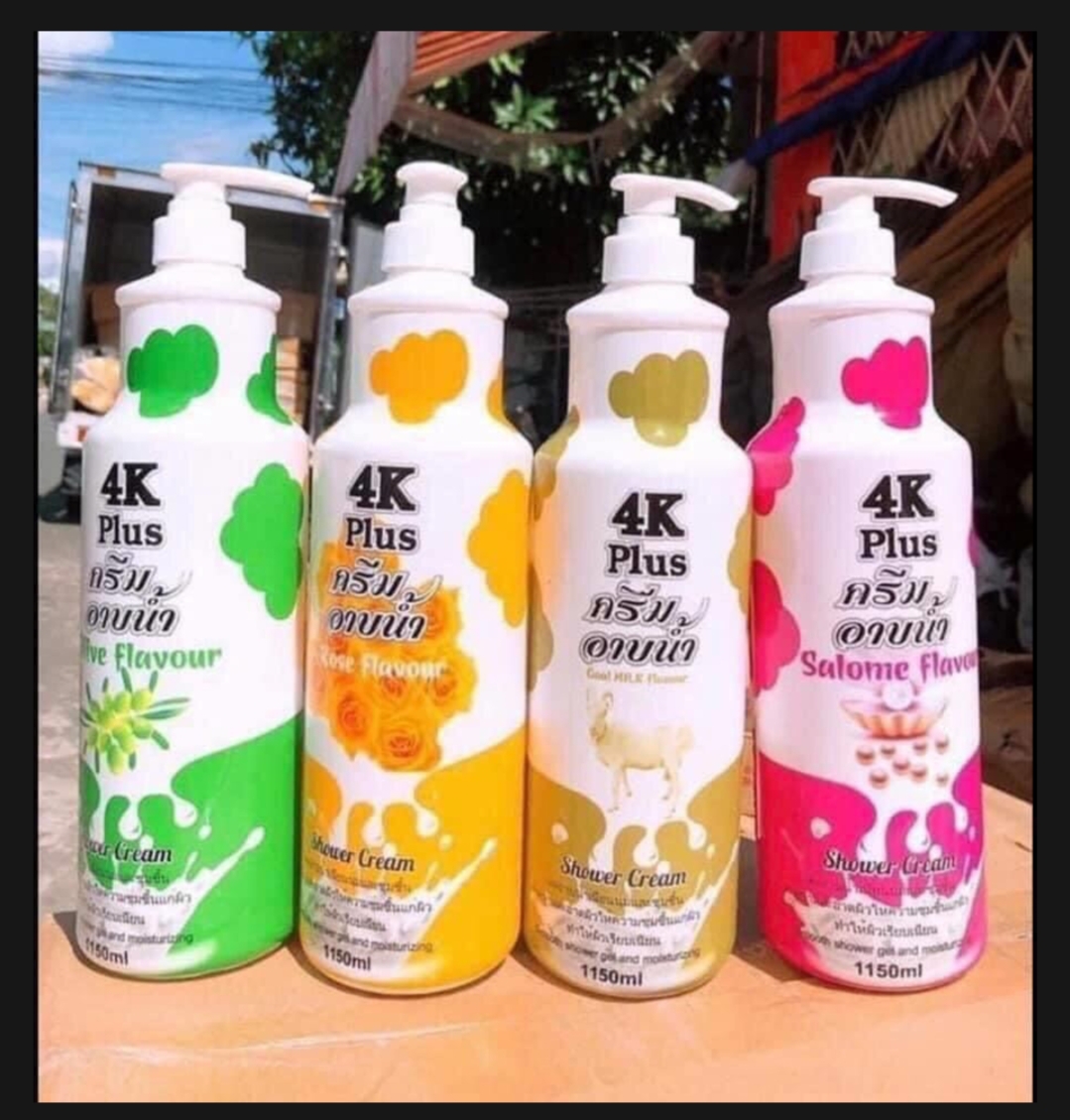 Sữa tắm 4k plus chính hãng thái lan 1150ml thơm lâu. mềm mịn trắng sáng