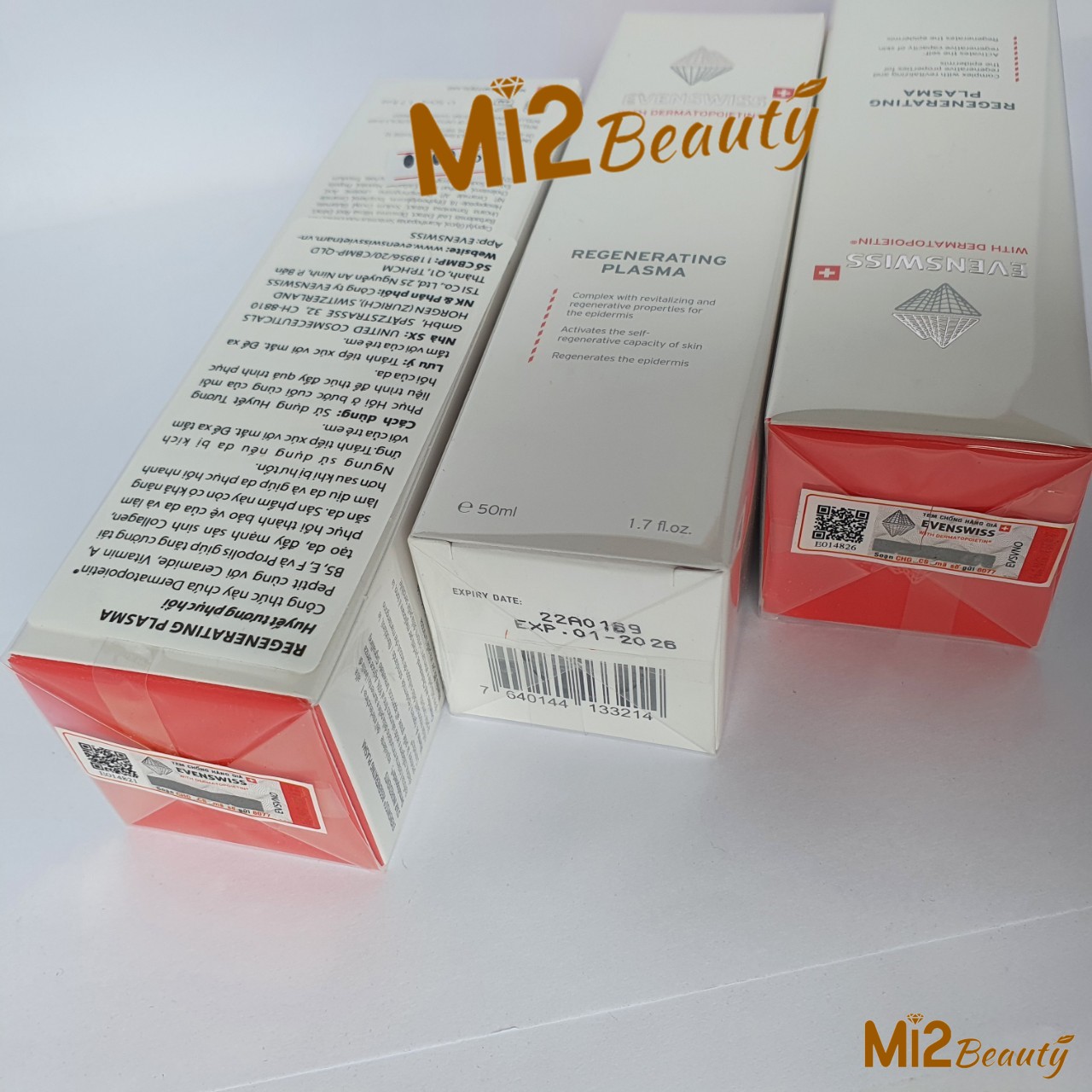 Serum Phục Hồi Da - EVENSWISS PLASMA REGENERATING 50ml (Huyết tương phục hồi da)