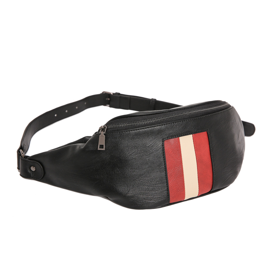 [Hot sale] bag tripe male Plaid high quality leather material