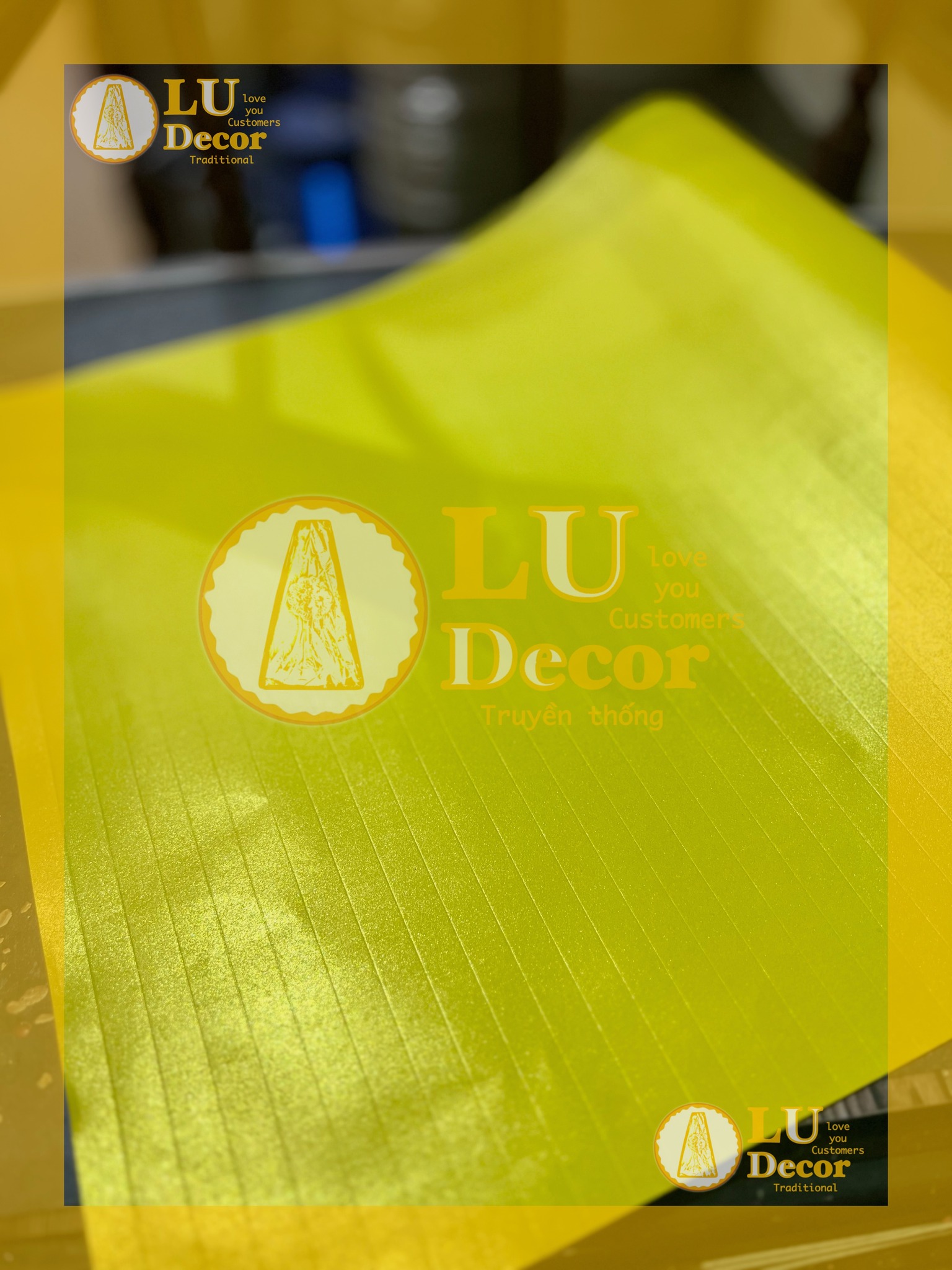 Velvet paper decorative braid, folding fan Lu