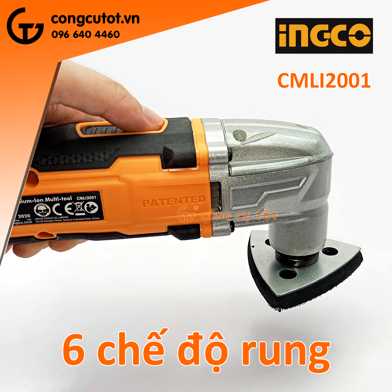 Máy cắt rung đa năng dùng pin Lithium 20V Ingco CMLI2001 ( không bao gồm pin sạc)