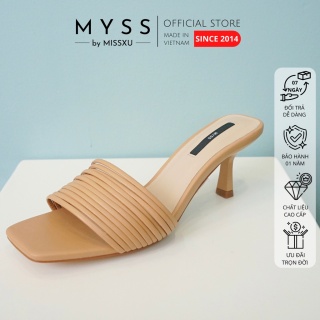 Giày guốc nữ bản ngang dây nhuyễn 7cm thời trang MYSS - SU104 thumbnail