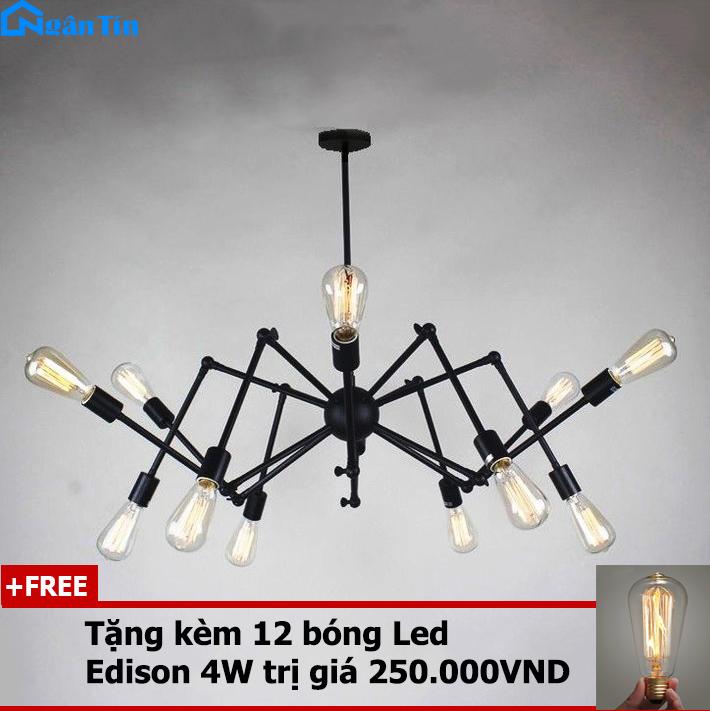 Bộ đèn thả trần trang trí nhà quán cà phê THCN133 (Tặng kèm 12 bóng Led Edison 4w B250)