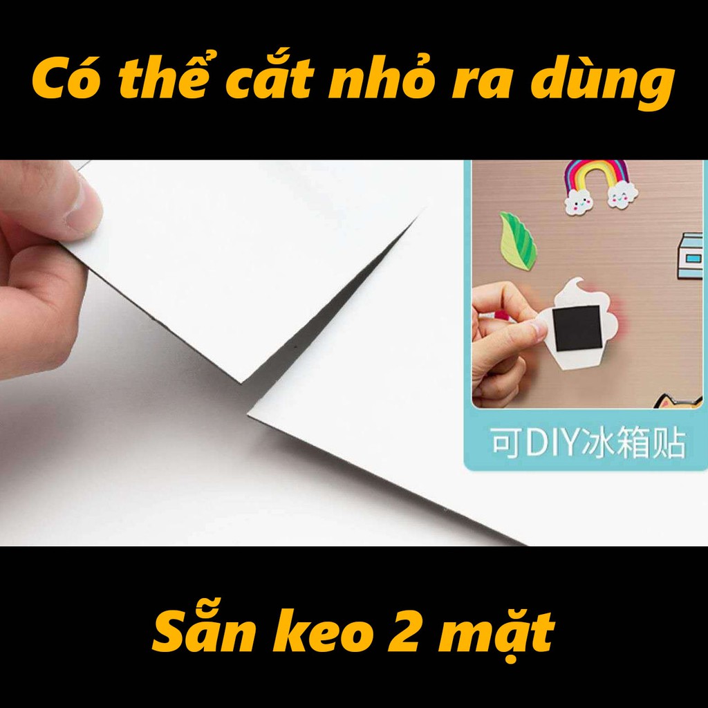 Nam châm dẻo A4 có keo hai mặt