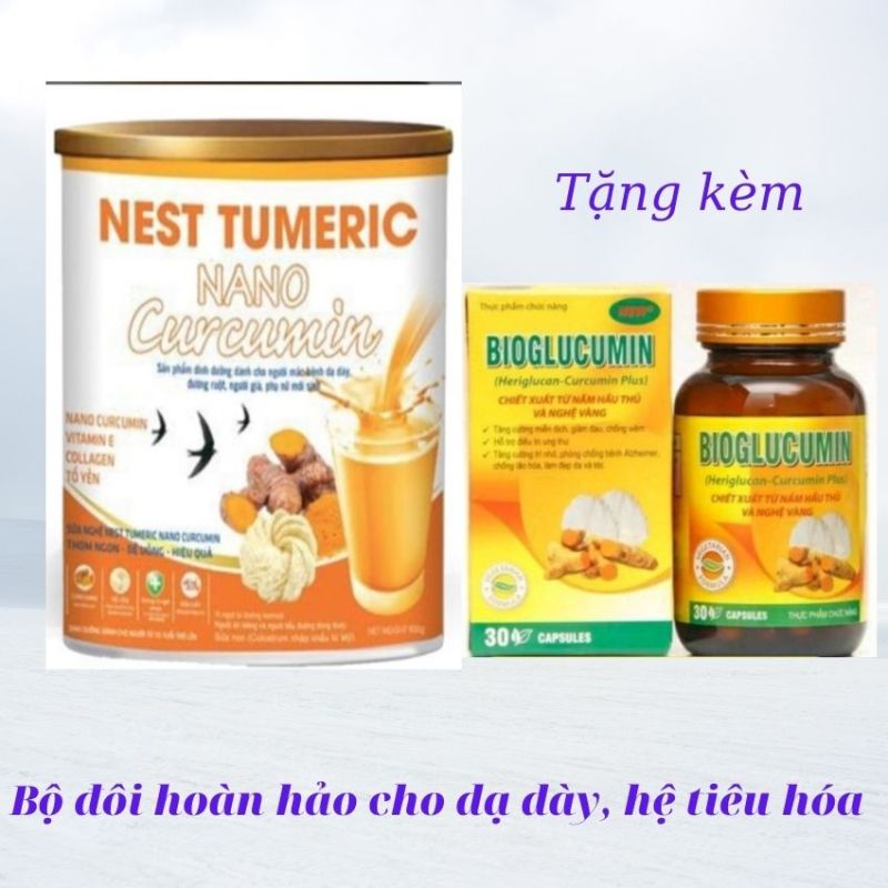 [Tặng 290K] Viêm loét dạ dày Sữa nghệ Nest Tumeric Nano Curcumin 900G dành cho người viêm loét dạ dày, làm đẹp, ngăn ngừa lão hóa, đại tràng, tiêu hóa