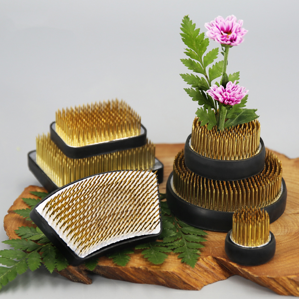 Blesiya Dụng Cụ Cố Định Cắm Hoa Ếch Nhật Bản Chống Gỉ Với Đế Cao Su
