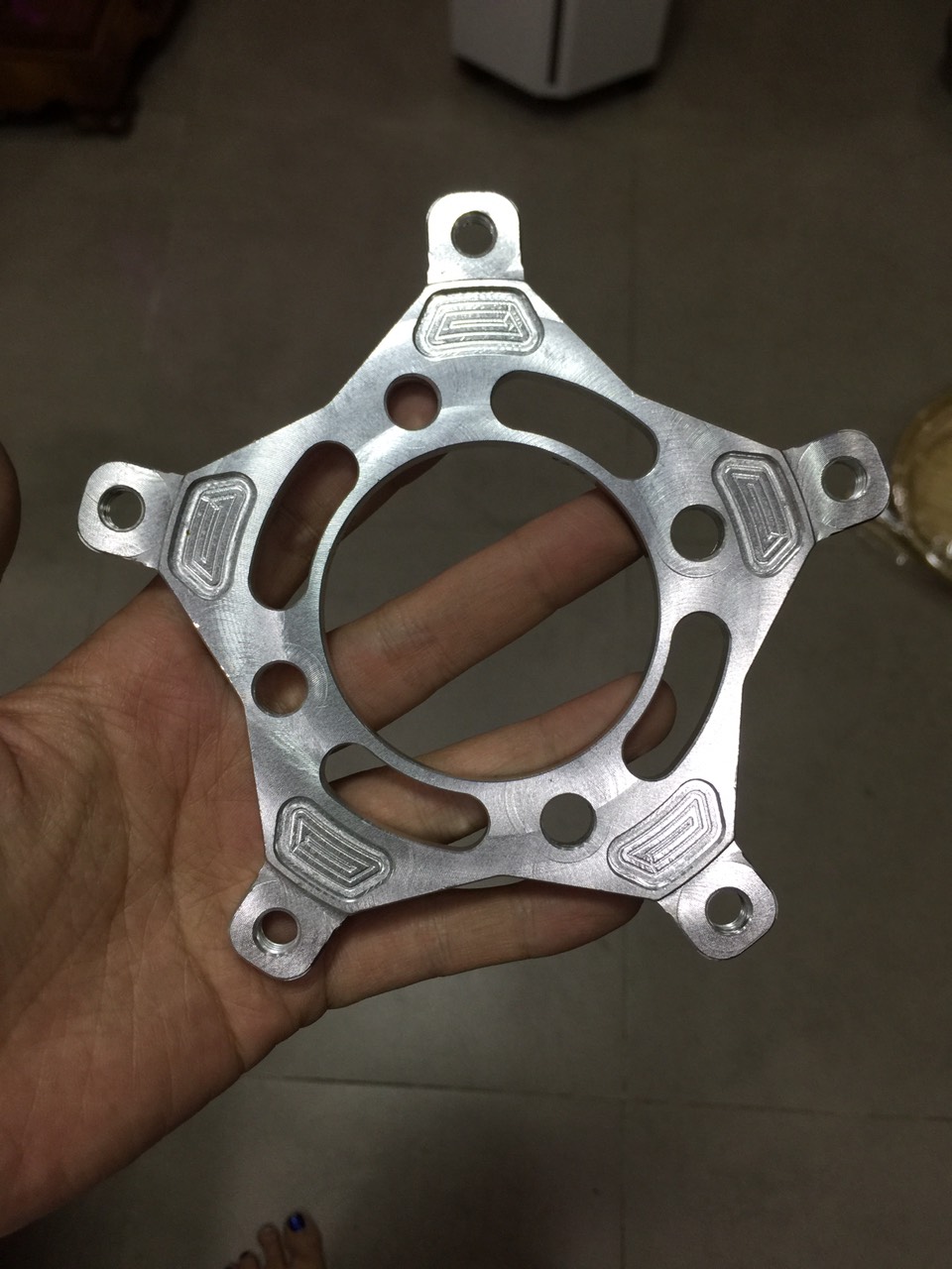 Lòng đĩa nhôm 4 lỗ cho EXCITER 150