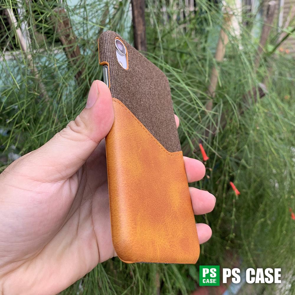 Ốp da vải kiêm ví dành cho iPhone XR - PS Case Phân Phối