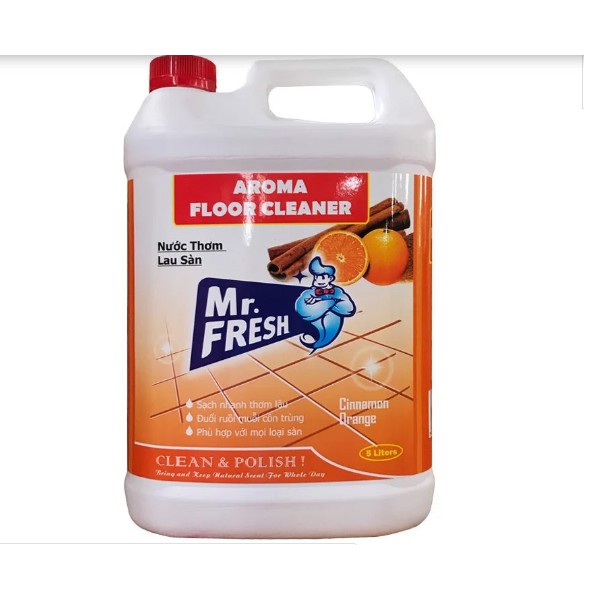 Nước lau sàn Mr.Fresh 5L hương cam quế cực sạch & thơm